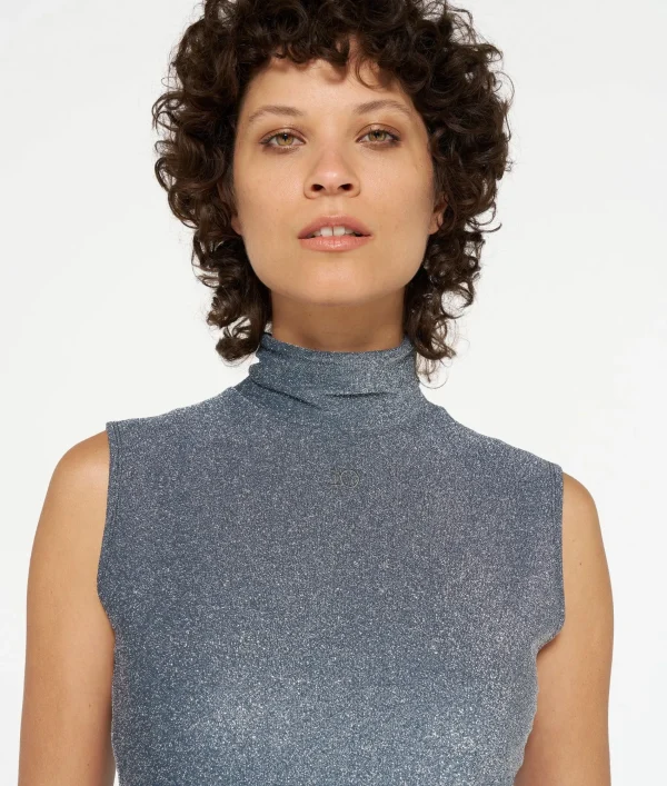 10DAYS Turtleneck Top Glitter