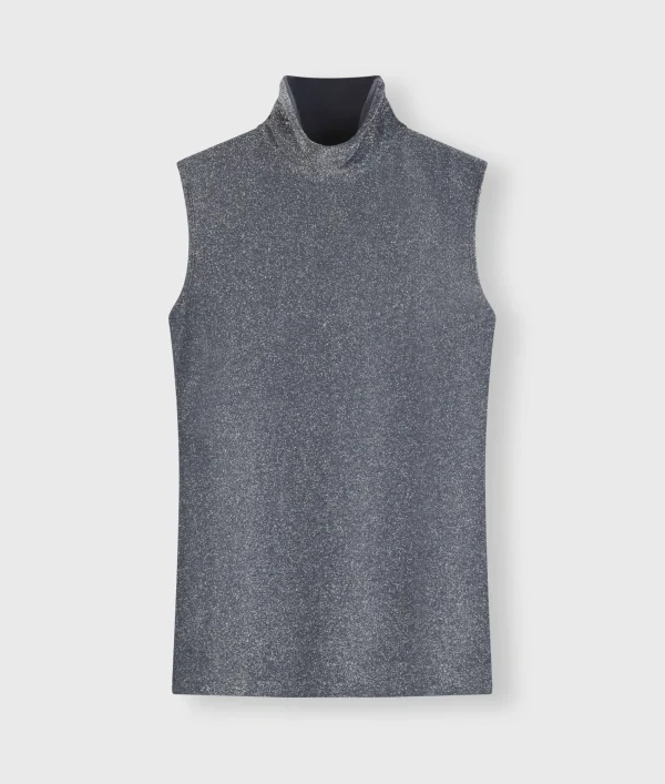 10DAYS Turtleneck Top Glitter