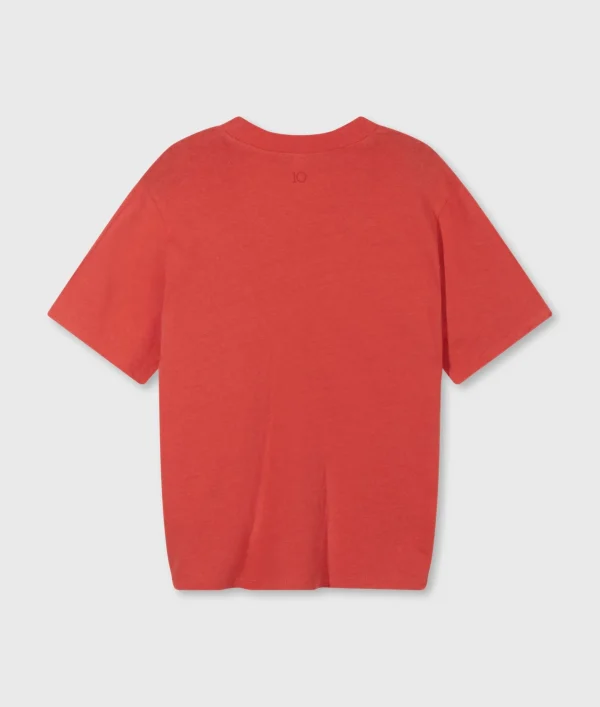10DAYS V-Neck Tee Linen Cotton